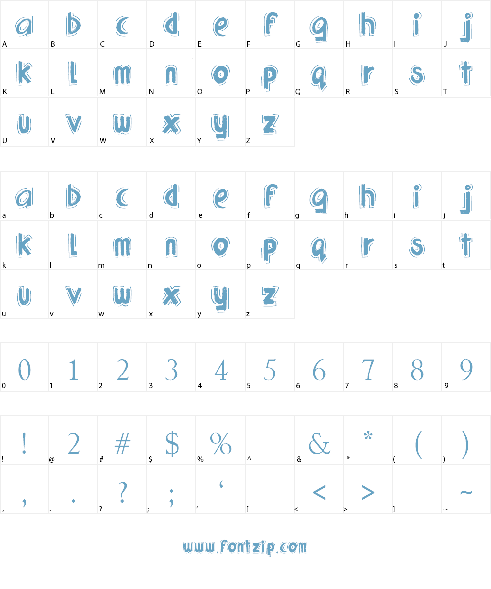 Urban Jungle Font Character